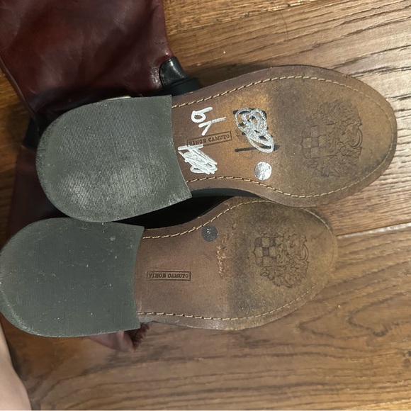 Vince Camuto Flavian Tall Leather Equestrian Riding Boot Size 7B - Picture 10 of 11